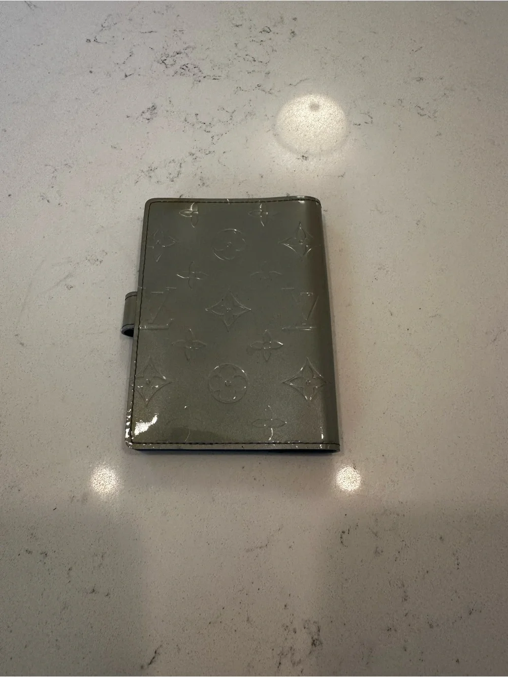 Louis Vuitton Patent Monogram Tablet Folio Case - Silver Gray
